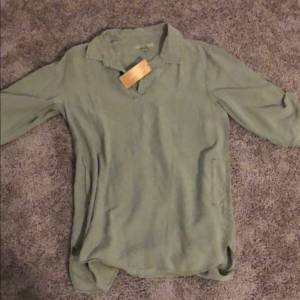 Olive green top
